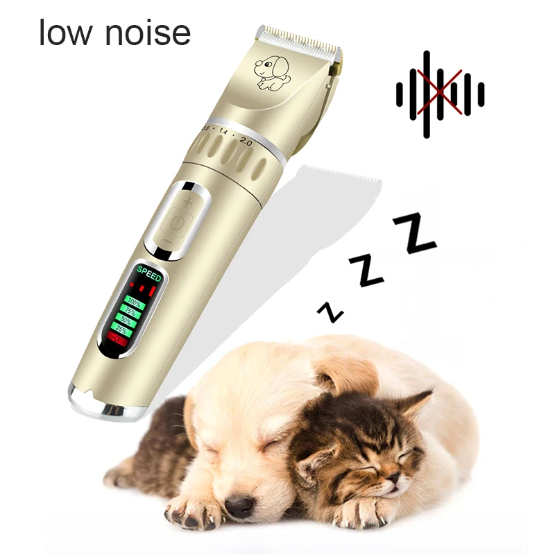 

Hot Pet Clippers Rechargeable Low Noise Dog Clippers LCD Display Hair Trimmers Groomings Hair Shaver Set t6