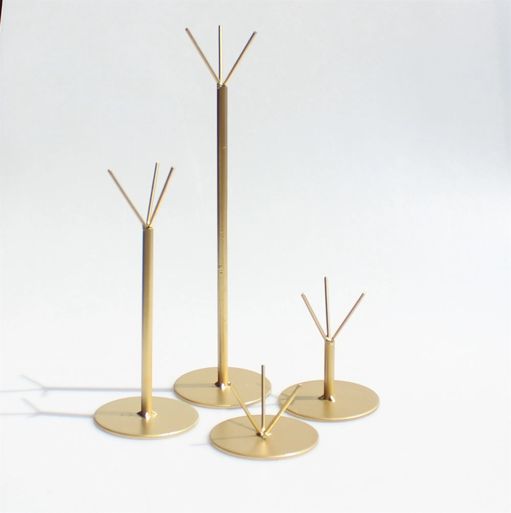 Металлический Серебряный штатив Форма Воздушные растения дисплей держатель