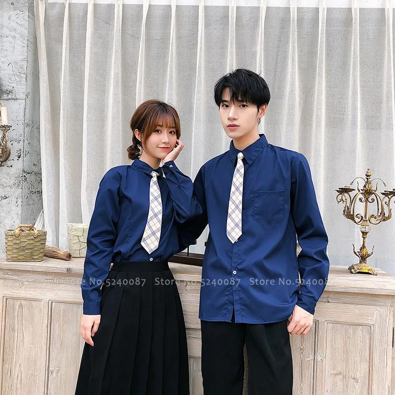 Мужская и женская школьная форма JK костюм в японском стиле футболка штаны