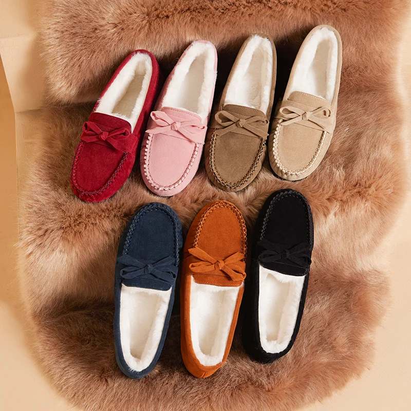 

Shoes Women Casual Sneakers Platform 2021 Fashion Slip-on Thick Sole Solid Leisure Round Toe Butterfly-knot Flock Lace-Up Winter