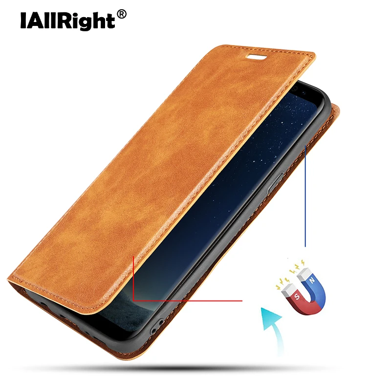 IAllRight Luxury Vintage PU Leather Flip Cover Case For Samsung Galaxy Note 9 / 8 Phone Bags With Magne Stand wallet Card | Мобильные