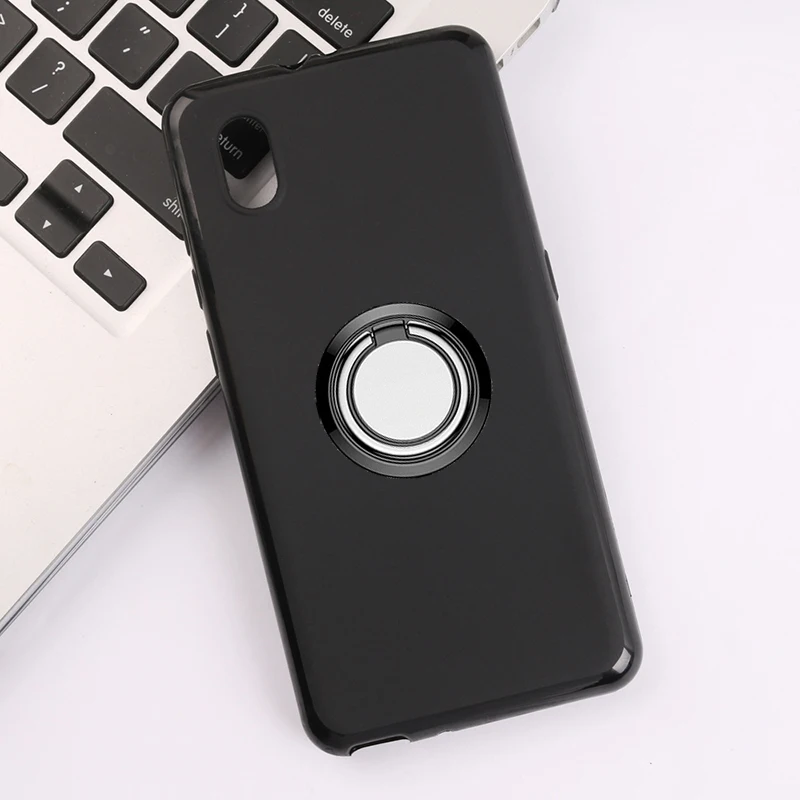 Чехол с кольцом-держателем для Alcatel 1B 1A 2020 мягкий силиконовый чехол из ТПУ
