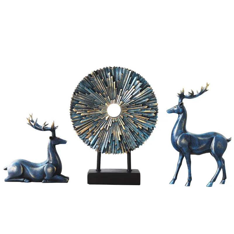 

Creative Three-piece European and American Resin Crafts Ornaments Home Accessories TV Cabinet Decoration