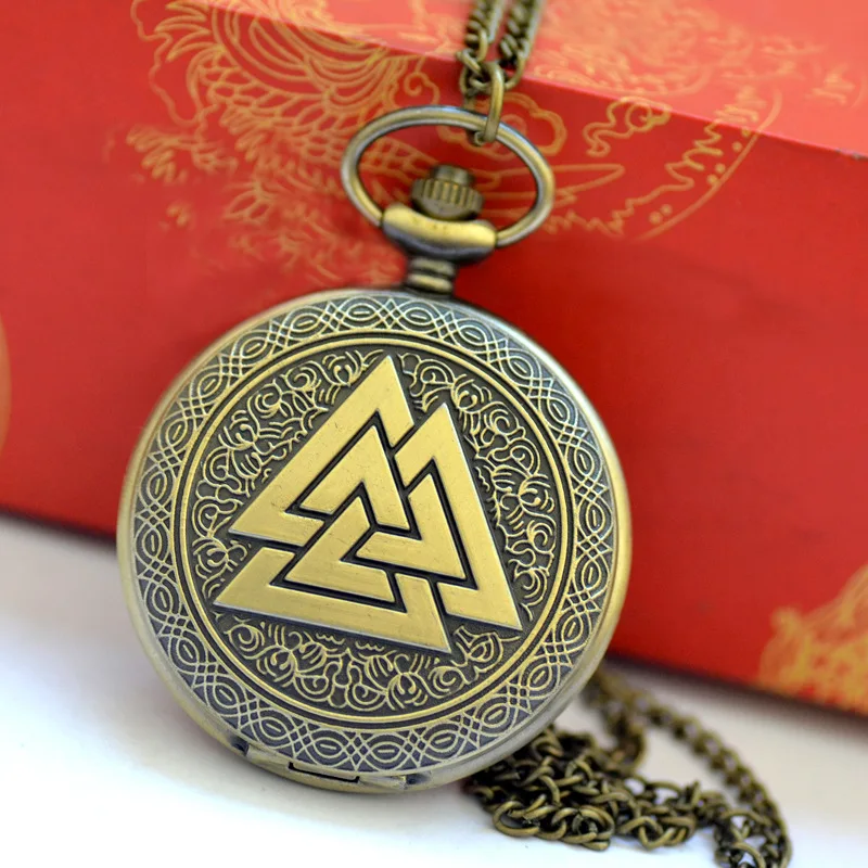 Треугольные карманные часы в стиле ретро 1014 треугольные виде пирамиды