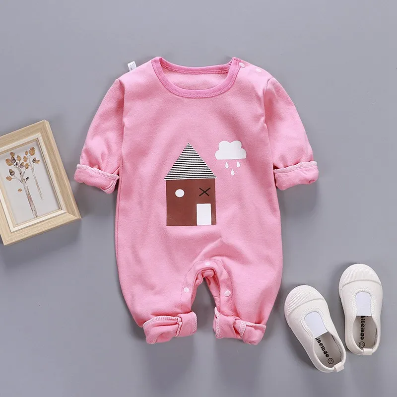 Style 3 Комбинезоны для новорожденных мальчиков и девочек; сезон весна-лето; милый комбинезон в полоску с длинными рукавами и рисунком из мультфильма; комбинезон для малышей; Одежда для младенцев - Цвет: Style 3