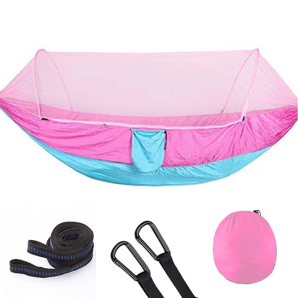 2020 кемпинговый гамак с москитной сеткой автоматическая выдвижная портативная