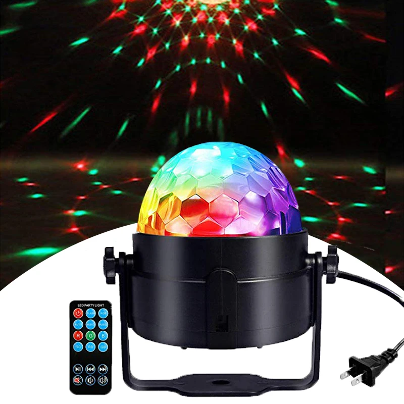

Party Light 24 Patterns RG Double-hole Laser Projector Plus LED Mini Disco magic ball Lamp For Home Party