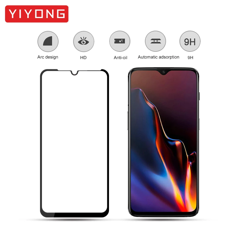 Закаленное стекло YIYONG 9D полное покрытие для OnePlus 6 T 7 3 5T клеевое Защитное One Plus 5 7T