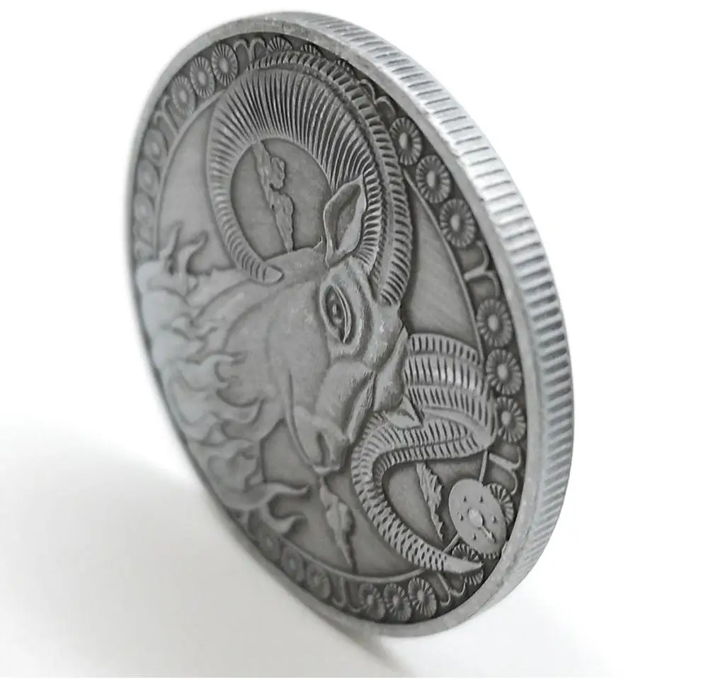 Двенадцать созвездий зодиака серебряные памятные монеты Овен Таро желания