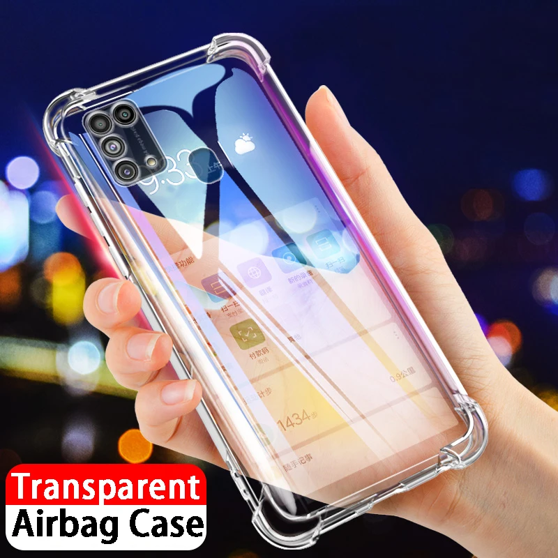Чехол для Samsung A31 A32 4G A30 A30s мягкий чехол из ТПУ с объемной подушкой безопасности