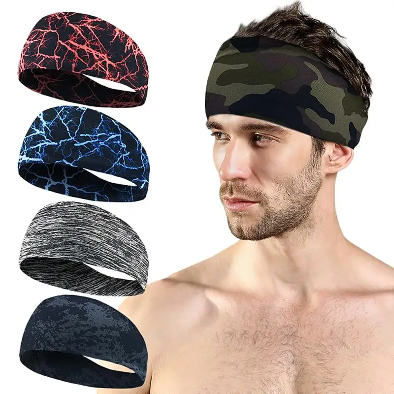 

Yoga Hair Bands New Sport Antiperspirant Headband Yoga Gym Stretch Unisex Head Band High Elastic Sportswear & Accessories