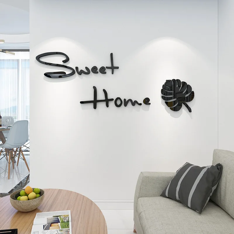 Настенные трехмерные 3d-наклейки в скандинавском стиле милые домашние наклейки