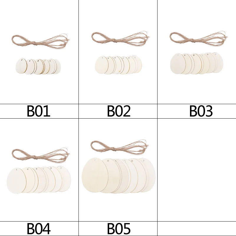 

29-80mm Easter Wooden Eggs Decor Easter Wood Hanging Pendant Ornament Easter Decorations For Home DIY Painting Craft Kids Gift