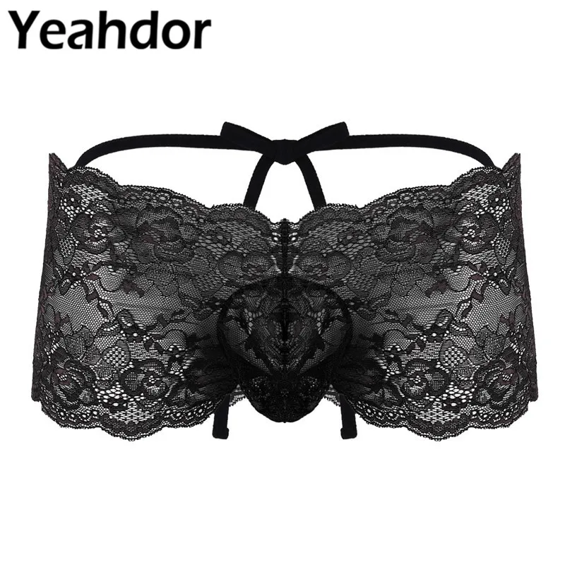 Мужское нижнее белье SISSY прозрачные с бретельками выпуклой сумкой низкая посадка