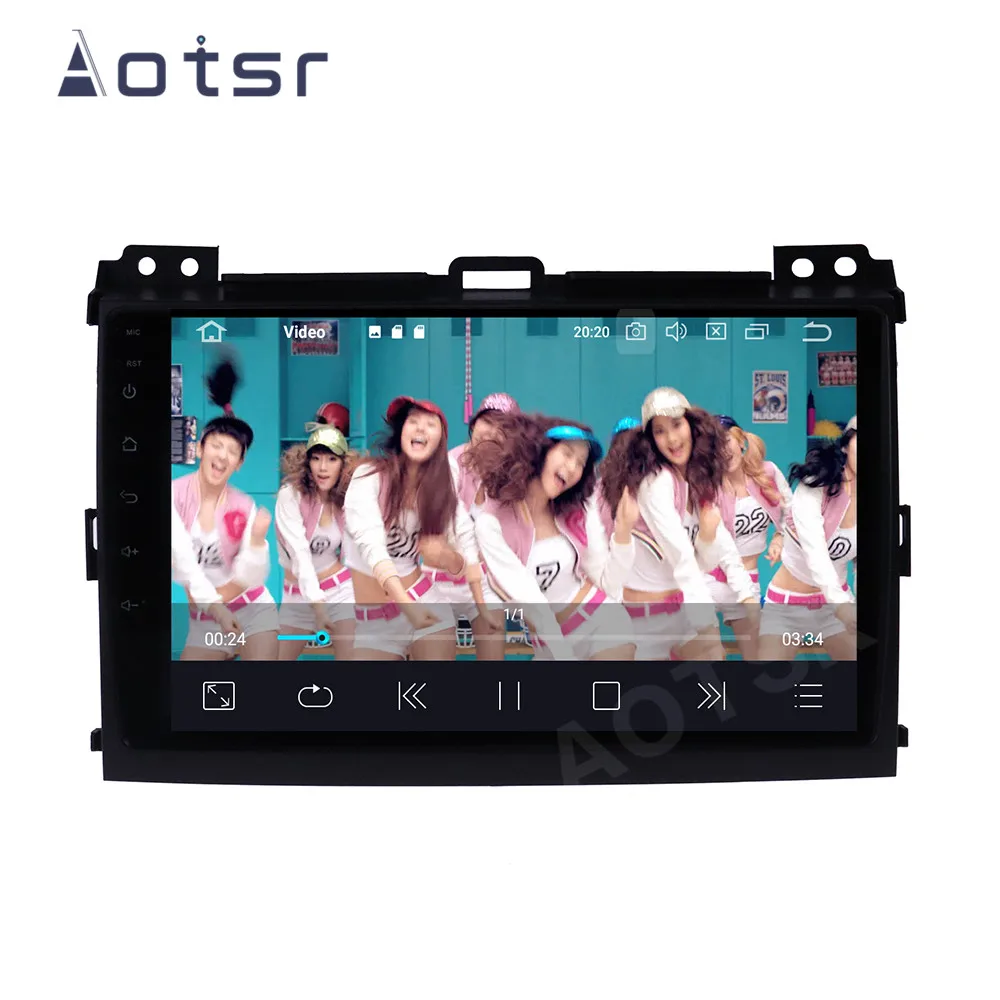 Автомобильный DVD-плеер PX6 Android 10 GPS-навигация для Toyota Land Cruiser Prado 120 2003 автомагнитола