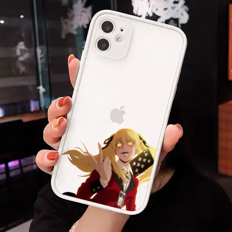 

Kakegurui Japan anime Phone Case matte transparent For iphone 7 8 11 12 plus mini x xs xr pro max cover