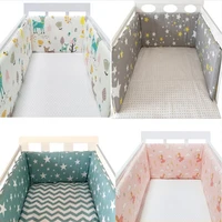 one piece baby cot bumper baby head protector baby bed protection bumper printed cotton baby bumpers in the cribs 20030 cm