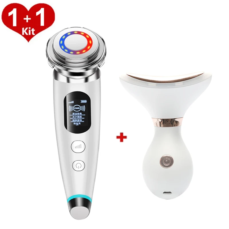 

EMS Facial Mesotherapy Face Massager Neck Face Beauty Device Skin Tighten Reduce Double Chin Anti Wrinkle Remove Skin Care Tools