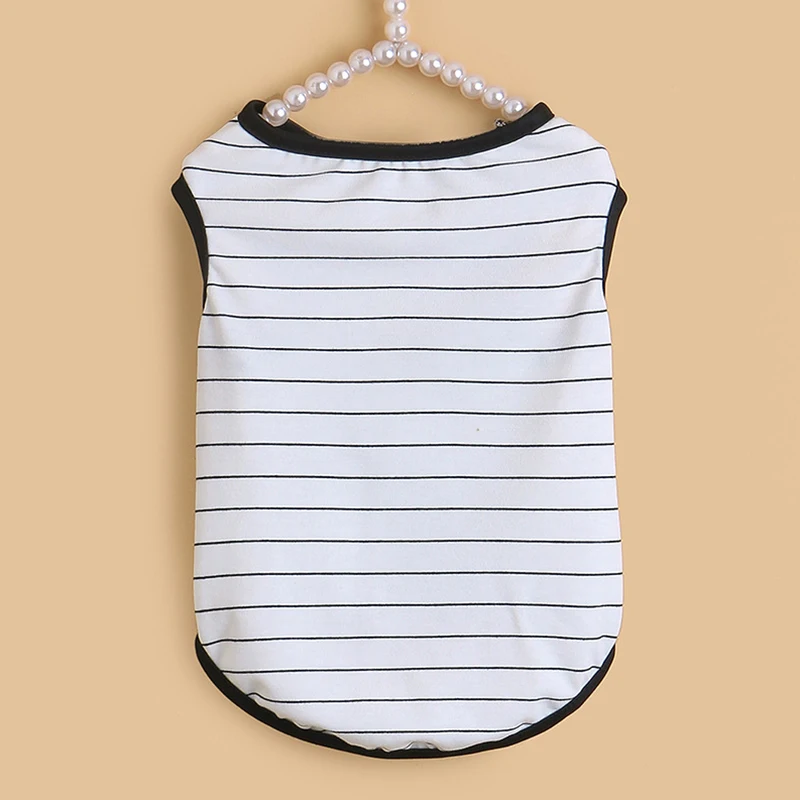 

1 PC Pet Cat Vest Pet Clothes O Neck Short Sleeve Dog Clothes T-shirt Cute Soft Comfortable Cool Summer Clothes For Dogs