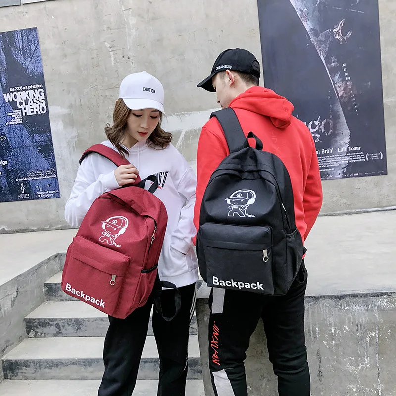 Музыкальный Мультфильм Большой туристический рюкзак для женщин и мужчин книжные