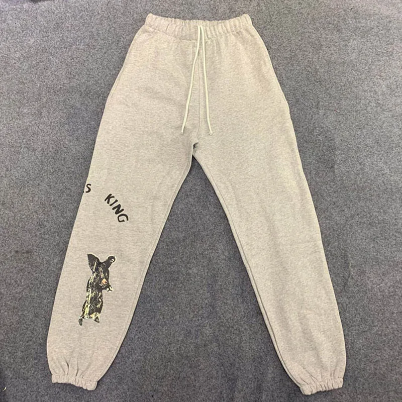 

2020ss Kanye West Jesus Is King Sweatpants Men Women1:1 High Quality Streetwear Joggers Jesus Is King Trousers Pants