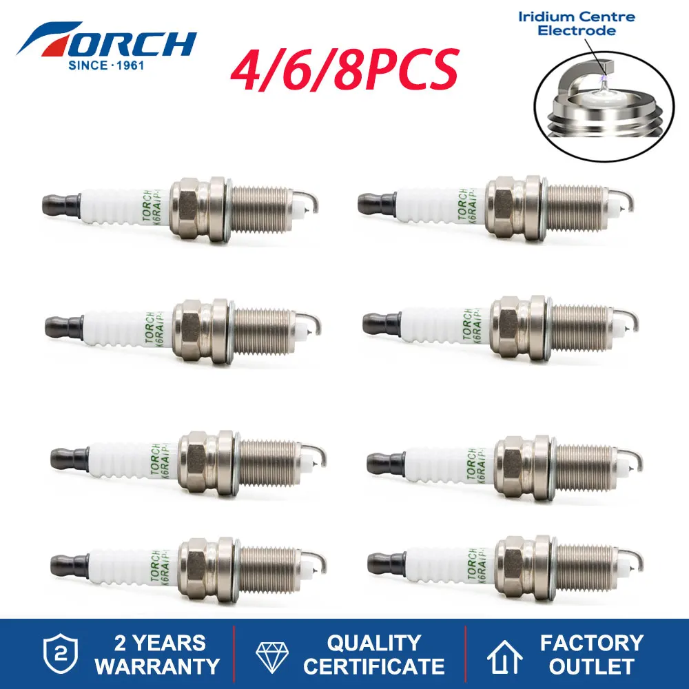 

Automobile High Quality Ignition Spark Plug TORCH K6RAIP-11 for Candle IZFR6H-11 Denso VK20 Iridium Platinum Spark Candles