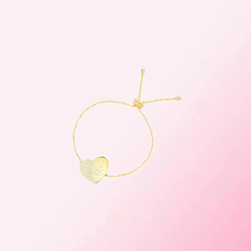 

1:1 Make 925 Sterling Silver Custom Love Heart Shape Diamond Fashion Exquisite Bracelet