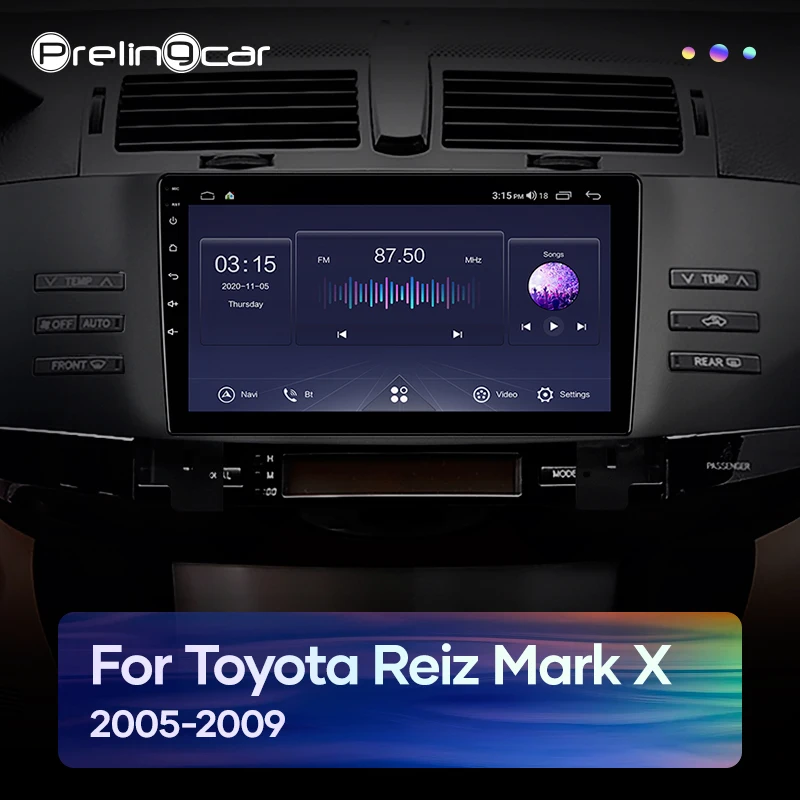 Автомагнитола Prelingcar Android 10 0 для Toyota Reiz Mark X 2005 2009 мультимедийный видеоплеер GPS