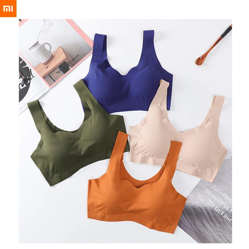 

xiaomi mijia Seamless Bra Wire Free Brassieres Soft Intimate Women's Underwear Sexy Intimates Womens Lingerie Underwear