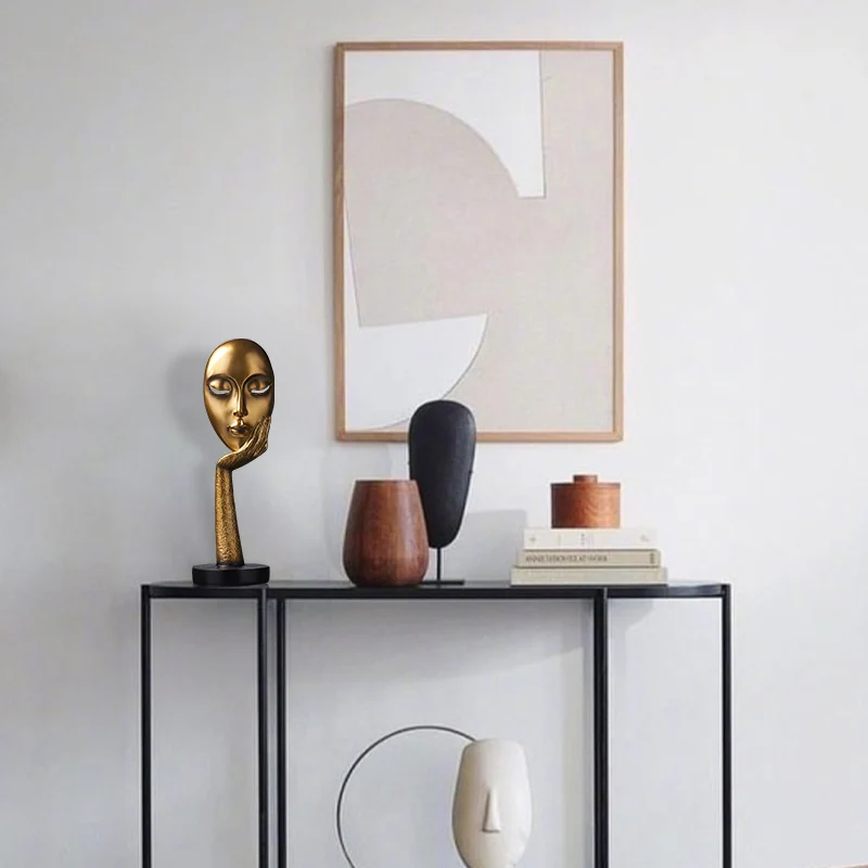 Креативная смоляная ручная маска абстрактное украшение персонажа гостиная