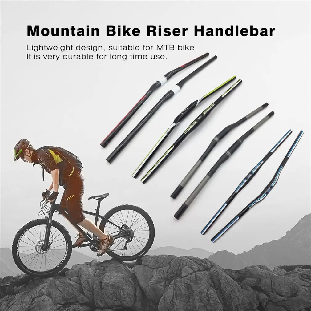 76cm Lightweight MTB Mountain Bike Riser Handlebar Durable Carbon Fiber Replacement Handle Tubes Accessories Hot | Спорт и