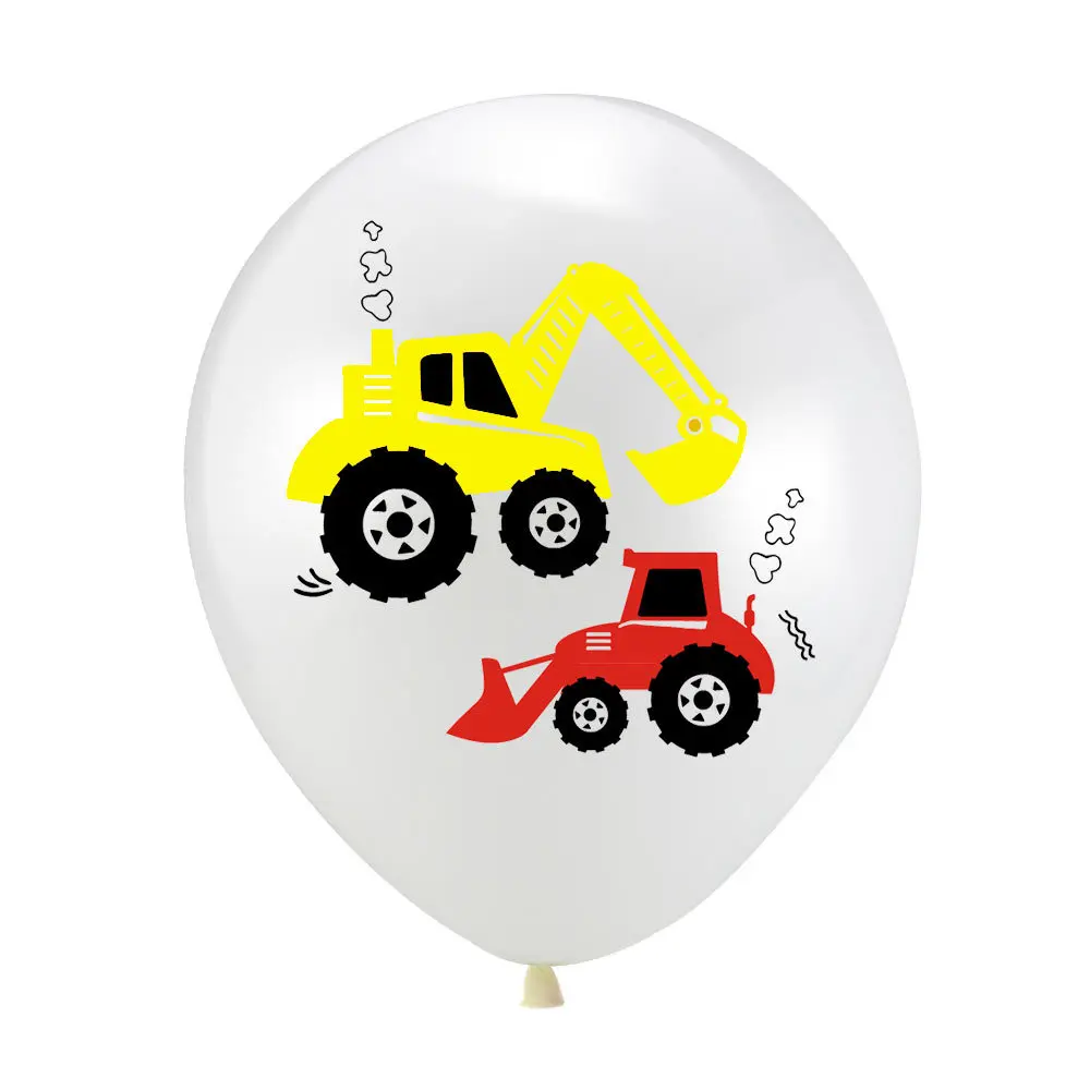 

Construction Truck Balloon Excavator Pull Flag Aluminum Film Latex Balloon Set Boy Theme Balloons Birthday Party Decoration 2021