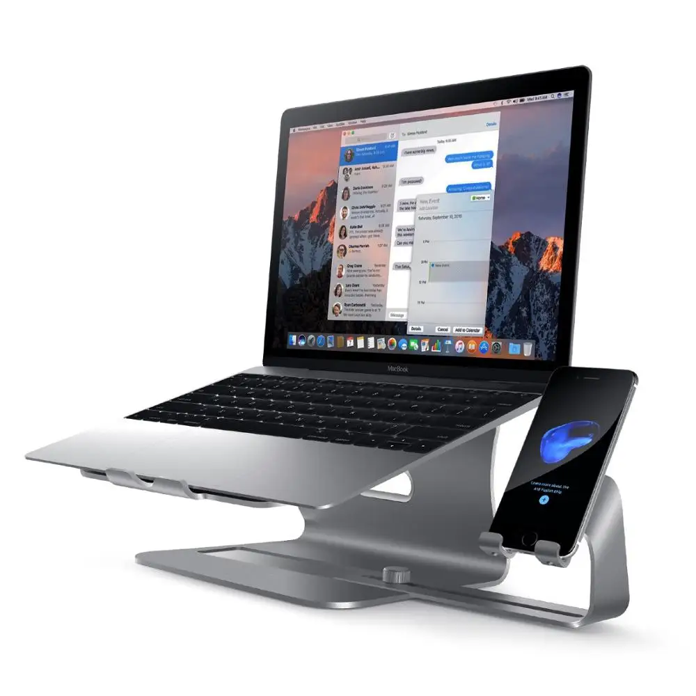Подставка для ноутбука и смартфона 2 в 1 MacBook Pro 2019 Air Dock HP Spectre X360 Dell XPS13 15 iPhone 11 Max Samsung