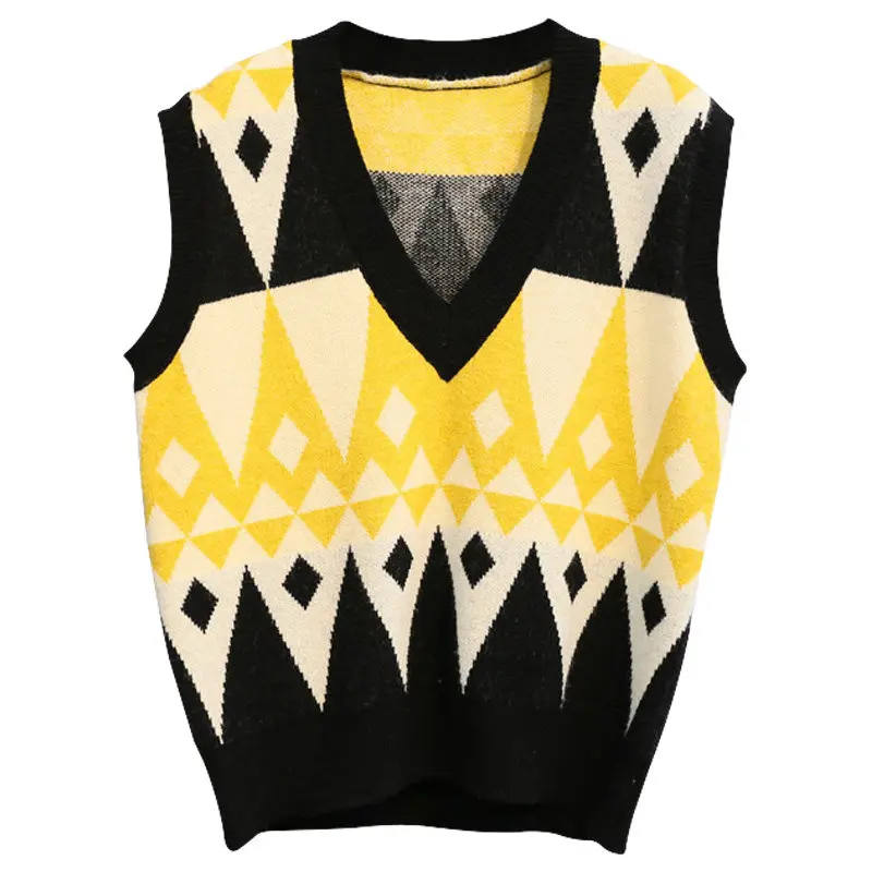 Жилет trui для женщин Коллекция 2020 года модный вязаный жилет оверсайз свитер с