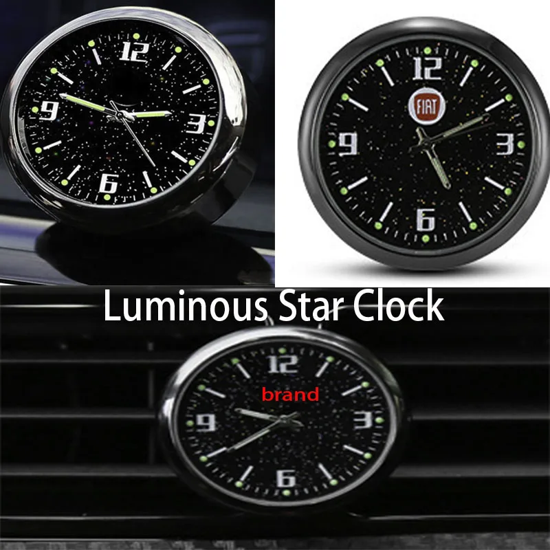 Светящиеся автомобильные часы Sportiva на приборную панель с воздушным зажимом для