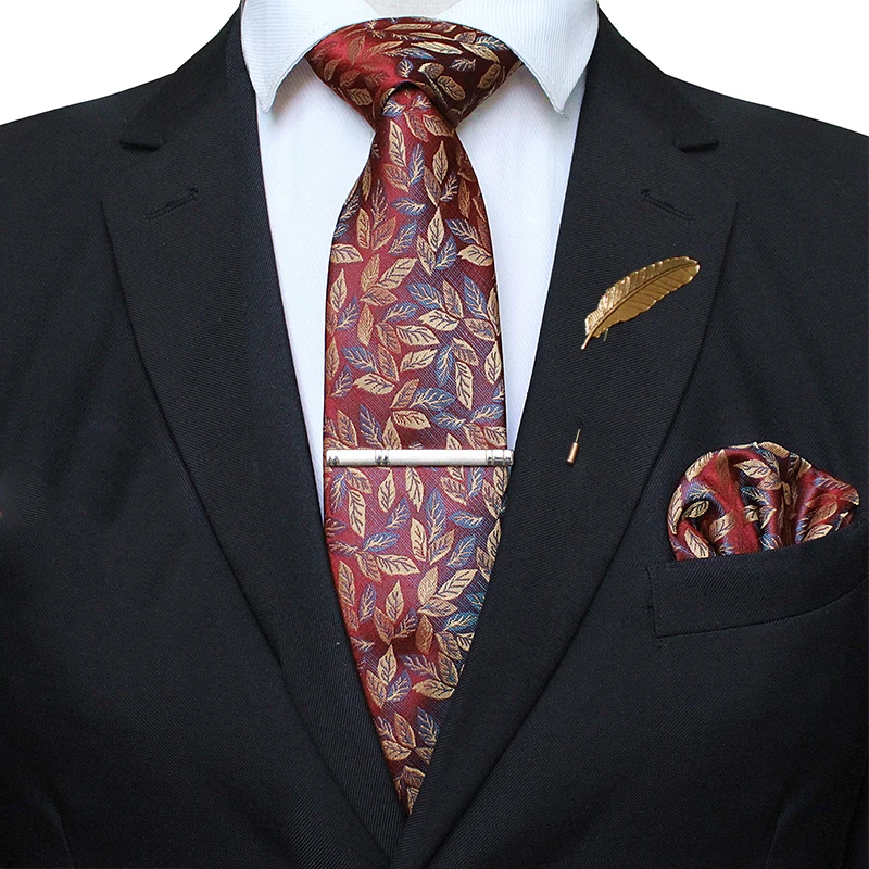 

8cm silk krawatte retro mode herren krawatte taschentuch brosche krawatte clip set krawatten fr mnner Business hochzeit Gravata
