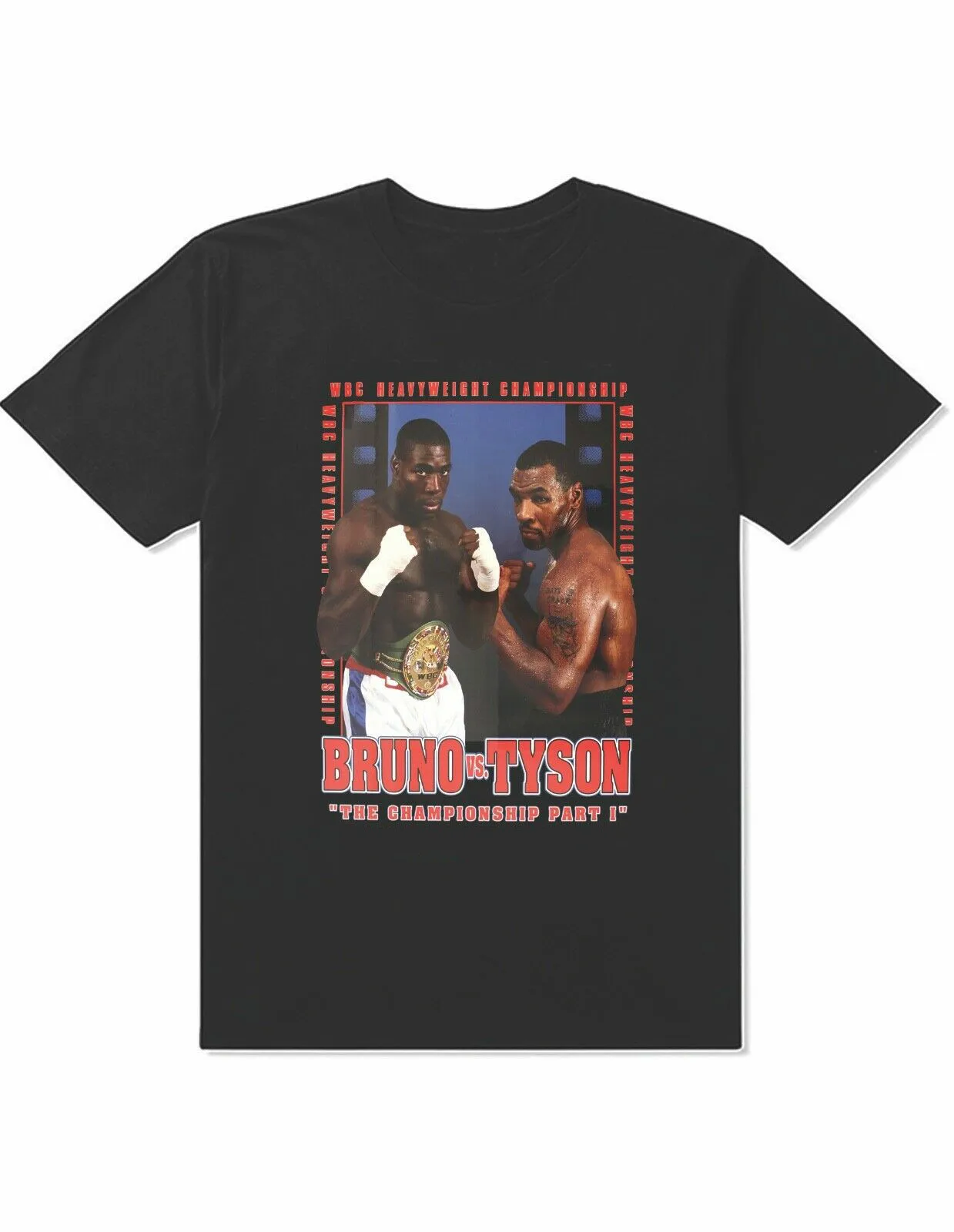 Франк Бруно против майка Тайсон боксерская футболка Memorabilia модный боксерский