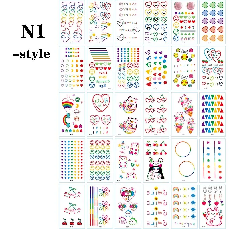 30 шт. женские Водонепроницаемый временная татуировка штаны с фальш вставкой