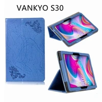 for vankyo matrixpad s8 s20 s30 android tablet case print pu leather folding stand with hand holder magnetic cover s21