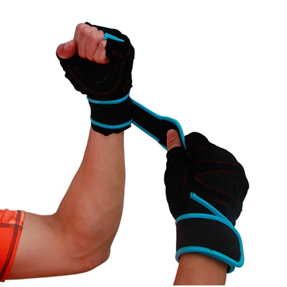 Удобные противоскользящие Перчатки для фитнеса с полупальцами перчатки тяжелой