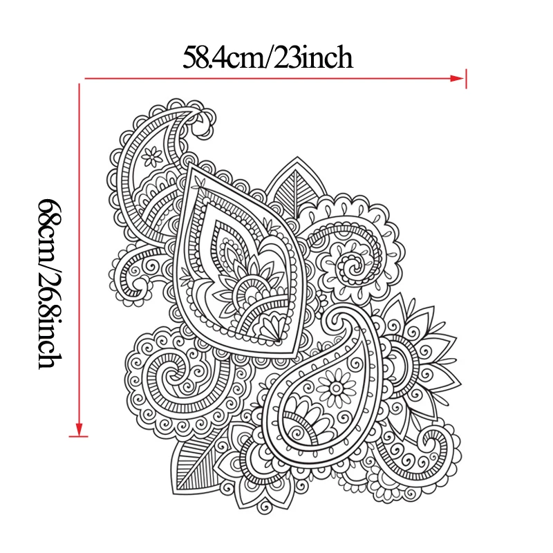 Мандалы Лотос стикер стены Менди домашний Декор Орнамент йоги индийский Будда Ом