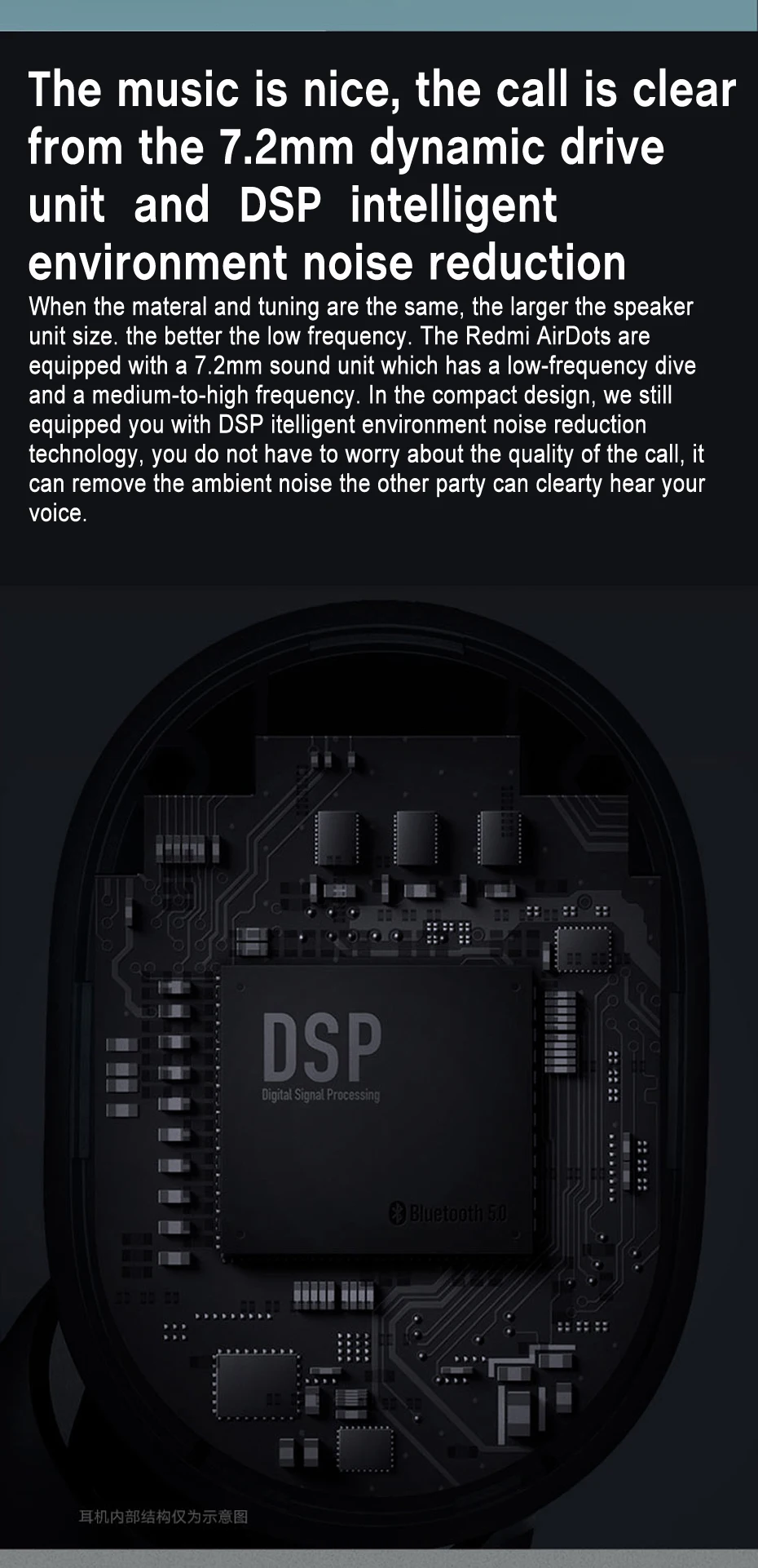 Xiaomi Redmi Airdots, оригинальные беспроводные наушники Xiaomi, TWS, глобальная версия, голосовые Bluetooth 5,0, шумоподавление с микрофоном