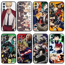 Hero Academia phone case for oppo Reno 4 5 6 pro Puls Z Ace realme GT Q3 Q2 GTneo X7 X50 pro Anti-drop Silicone Case