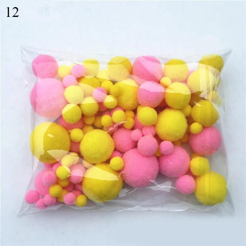 8 мм-30 мм разные размеры смешанные цвета помпоны меховые поделки сделай сам