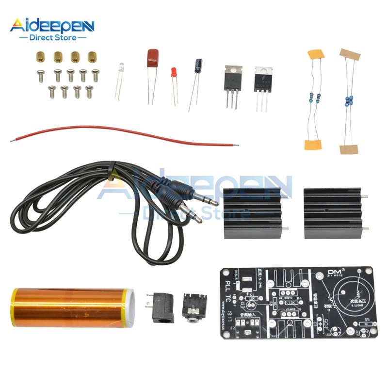1 комплект катушка Тесла DC 15-24V 15W мини музыкальный плазменный динамик с катушкой