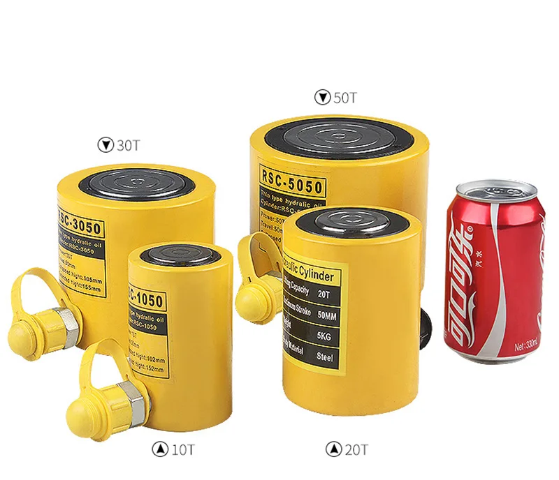 RSC 10050 100T50mm ультра тонкий Джек короткий гидравлический домкрат отдельные 100 тонн