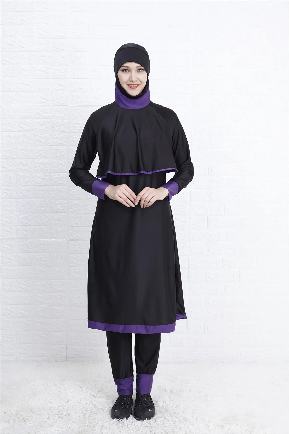 Hijab женский купальный костюм с длинным полным покрытием Burkini мусульманская