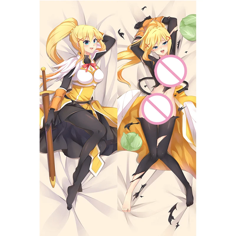 Konosuba темная Наволочка Мультфильм японское аниме подушка для обнимания тела на