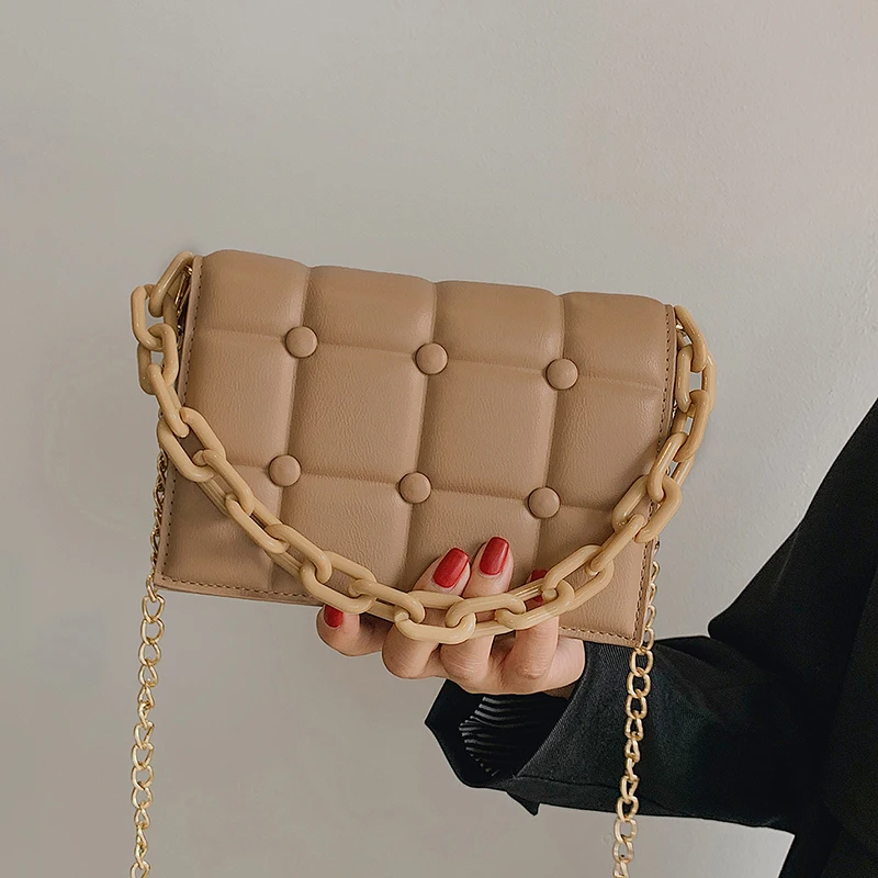 

Designer Pu Leather Women Chain Handbags High Quality Ladies Crossbody Bags for Women Fashion Female Shoulder Messenger Bag New