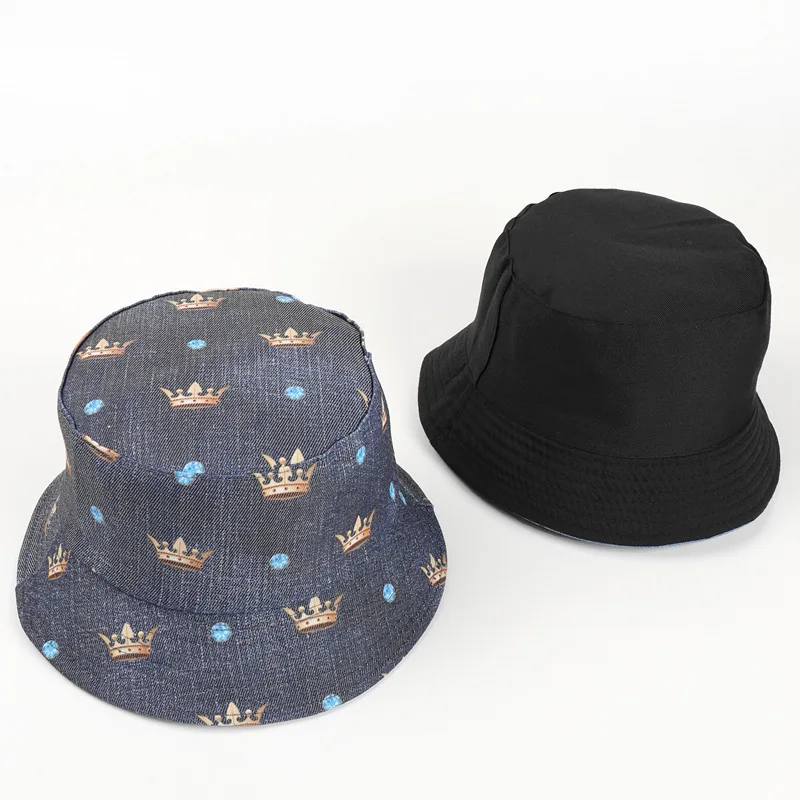 2020 Новый ведро Шапки корона шляпа рыболова для Для женщин в Корейском стиле